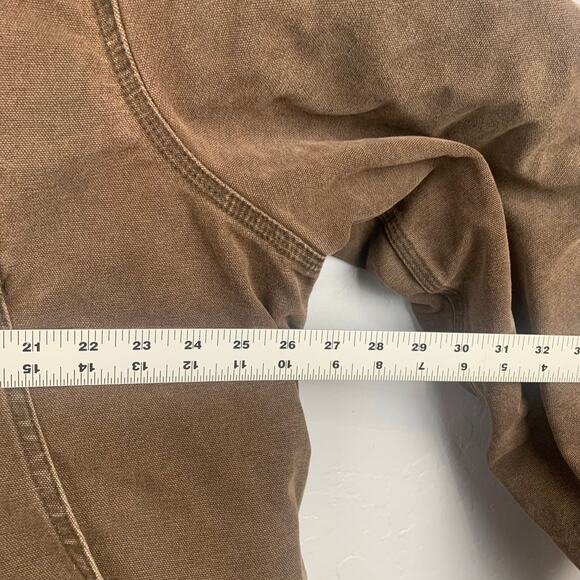 VINTAGE Carhartt Men Chore Jacket XL Brown Quilted Lined Corduroy Collar 90s Y2K - Picture 8 of 10